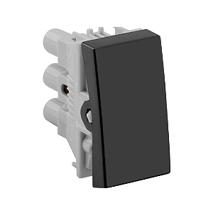 Módulo - 1 Interruptor Simples Preto Fosco - Ekron