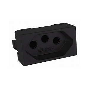 Módulo - 1 Tomada 2P+T 20A Preto Fosco - Ekron