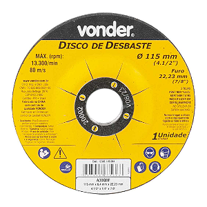 Disco Desbaste 115x6,4x22,23 DBV Vonder