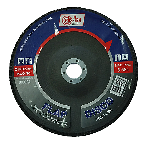 Disco Flap 7x80 Óxido Alumínio - Disflex