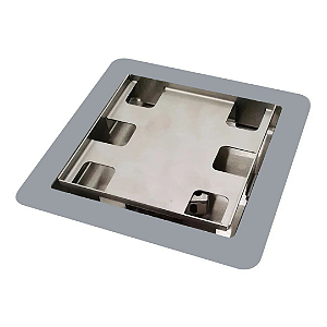 Elleve Ralo Linear Square Tampa Oculta 10x10cm