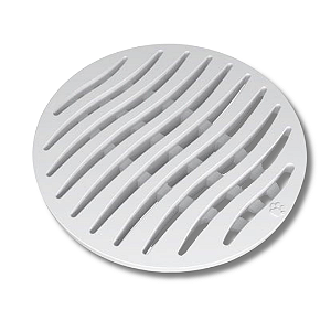 Tigre Grelha Ecológica Redonda Branca 150mm