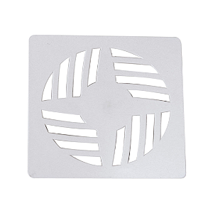 Grelha Quadrada Branca GR17 15x15cm Astra