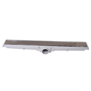 Ralo Linear 5x100cm Com Grelha Inox Luxo Estrela
