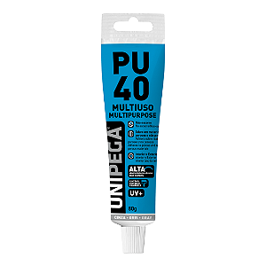 PU40 Multiuso Cinza Plast 80g Blister Unipega
