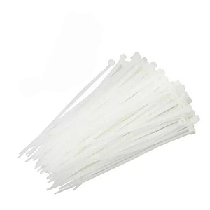Abraçadeira Nylon 280x4,8 Branca Conjunto 100 Unidades Nove54