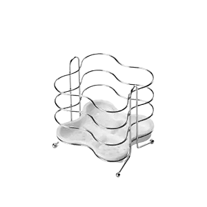 Porta Talheres Cromado Branca New 1638 Arthi