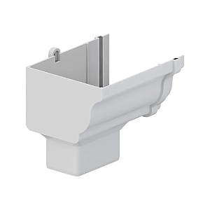 Bocal Retangular Esquerdo Aquapluv Style Branco Tigre