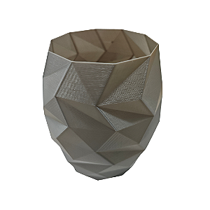 Vaso De Impressão 3D - Cinza