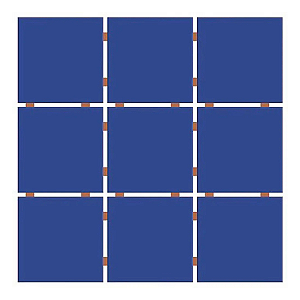 Revestimento Fachada 10X10 TLD AZ Royal CX2,07MT2 - Ceral