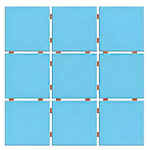 Revestimento Fachada 10X10 TLD Azul Céu CX2,07MT2 - Ceral