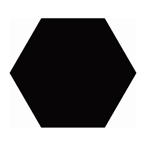 Revestimento Fachada Hexagonal Black CX1,02MT2 - Ceral