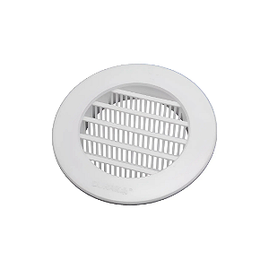 Grelha Ventilação Com Tela Redonda 100mm Durín