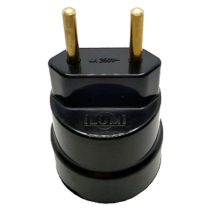 Soquete Bipolar C/Pino Mágico 150W 250V Preto Ilumi
