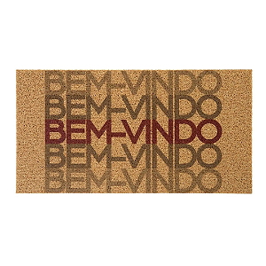 Capacho Vinil Terral Bem Vindos Degrade 40X75cm Kapazi