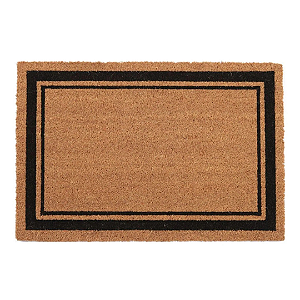 Tapete Entrada Fibra Coco Moldura 75x50cm Kapazi