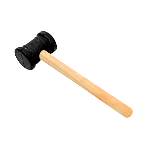 Martelo Borracha 60mm Preto Ferragens Agostinho