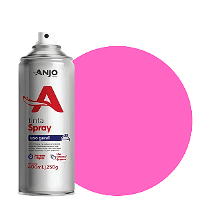 Tinta Spray Uso Geral Rosa 400ml Anjo
