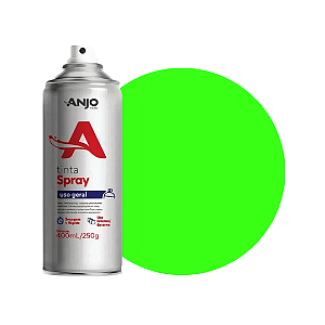 Tinta Spray Luminosa Verde 400ml Anjo