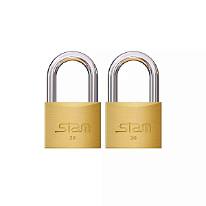 Cadeado 30mm - Zamac Latão Maciço Enc Stam
