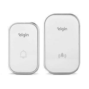 Campainha Sem Fio Branca Conjunto Elgin
