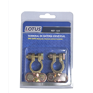 Kit 2 Terminal Bateria Universal Sapão 100/10 (1225) Lotus