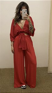 Blusa cropped kimono viscose
