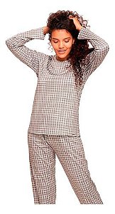 Pijama Longo Confort Flanelado Recco 14609c