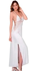 Camisola, Del Laras,  Longa Sem Bojos, Branco,  03057