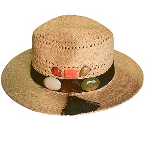 Chapéu De Praia Feminina Artesanal Palha Ch005