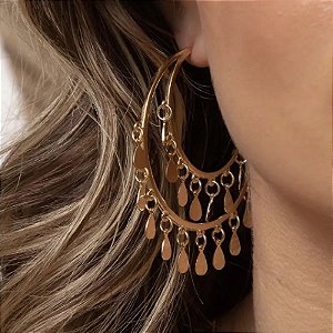 ARGOLA DUPLA - GOTAS
