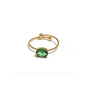 ANEL BLING VERDE ESMERALDA