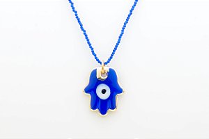 COLAR CRISTAL HAMSA