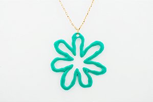 COLAR FLOR ESMALTADA