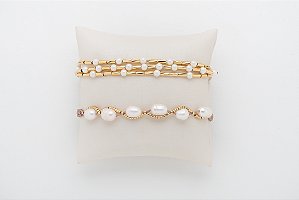 PULSEIRA ELOS PÉROLAS / CANUTILHO 3 FIOS