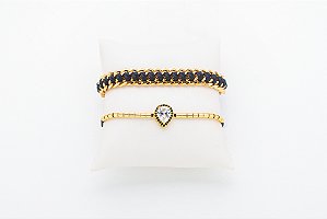 PULSEIRA ELOS REALEZA GOTA PRETA