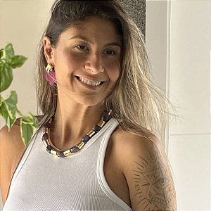 COLAR CURTO JASSY - AMETISTA