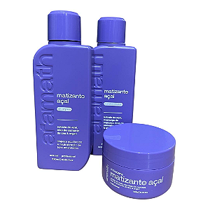 Kit Tratamento Aramath Matizante Extrato de Açai Home Care