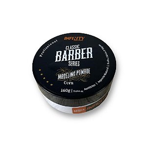 POMADA MODELADORA BARBER CERA INFINITY LOOKS HAIR 160gr