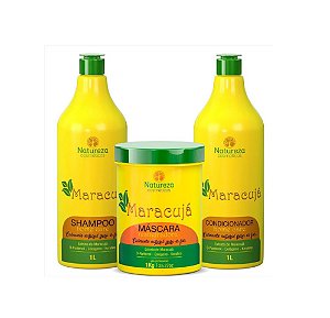 Kit Profissional Maracujá Natureza Cosmeticos 3X1000ML