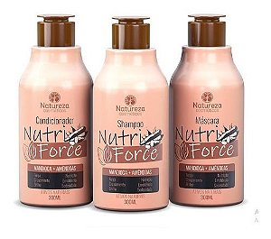 Kit Mandioca Natureza Cosméticos nutri force 3x300