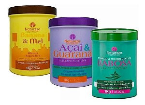 Natureza Cosméticos Cronograma Capilar 3x1000ml