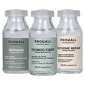 Prohall Cronograma Capilar Em Ampolas - 3x15ml