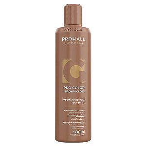 Prohall Brown Gloss Máscara Matizadora Morena Iluminada 500ml