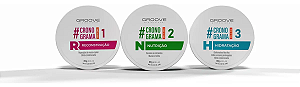 Kit Cronograma Capilar Groove Reconstrução + Nutrição + Hidratação