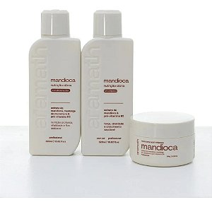 Kit Pós Progressiva Manutenção  Mandioca Aramath   3 Em 1