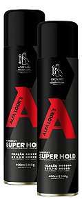 Hair Spray 400ml-260g Alfa Look's - 2 Unidades