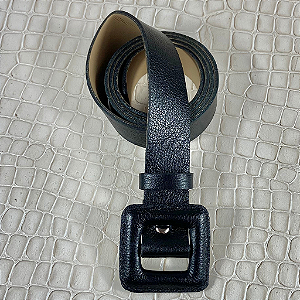 CINTO MARTA PRETO S/ PINO - COURO LEGÍTIMO - LARGURA DO CINTO 2,8CM