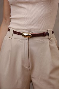 CINTO ISA BORDO - COURO LEGÍTIMO - LARGURA DO CINTO 1,5CM