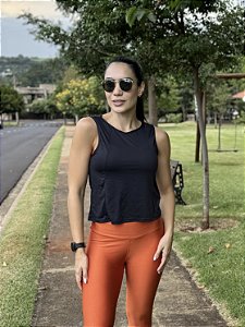 Cropped corte reto preto